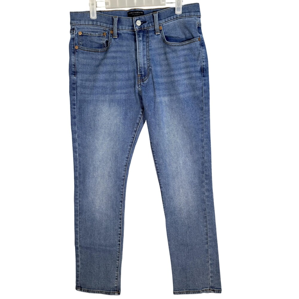 Lucky Brand 410 Athletic Slim Jeans Mens 32x29 Blue Stretch Denim Medium Wash
